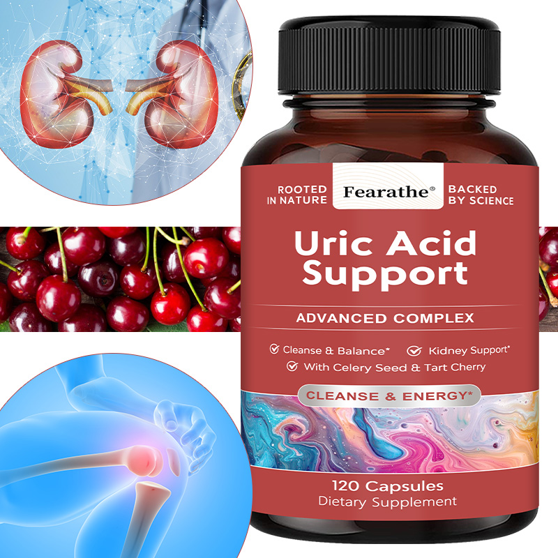 Green Herbal Wellness - Kräuter-Harnsäure-Unterstützungskapseln - Grüner Kaffee, Mariendistel, Antioxidans,